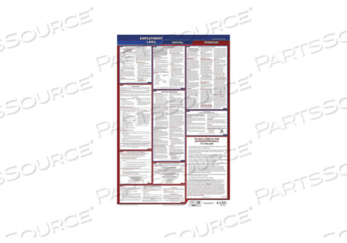OEM#: 300-TN-3LABORLAW ПЛАКАТ FED/STA TN ENG 26INH 3YR от J.J. Keller & Associates