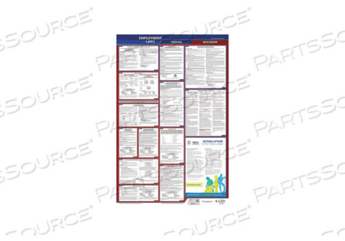 OEM#: 300-WI-3LABORLAW ПЛАКАТ FED/STA WI ENG 26INH 3YR от J.J. Keller & Associates