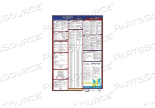 OEM#: 300-WVLABORLAW POSTER FED/STA WV ENG 40WX26INH от J.J. Keller & Associates