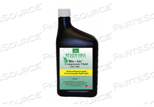 OEM#: 84201КОМПРЕССОРНОЕ МАСЛО БУТЫЛКА 1 КВАРТА 30 SAE GRADE от Renewable Lubricants