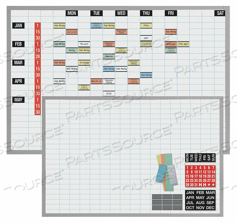 OEM#: OB-2436BMAGNETIC WORK/SCHEDULE KIT 36X24 от Magna Visual
