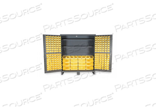 OEM#: SSC-722484-BDLP-212-3S-95ШКАФ ДЛЯ БОЛЬШИХ КОНТЕЙНЕРОВ SSC-722484-BDLP-212 - 212 ЖЕЛТЫХ КРЮЧКОВЫХ ЯЩИКОВ, 3 ПОЛКИ, 72 Ш x 24 Г x 84 В от Durham Manufacturing Company