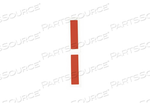 H4320 LABEL RED POLYESTER 1 IN H