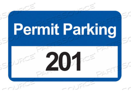 OEM#: 96247Бампер для парковочных разрешений, белый/синий PK100 от Brady Americas