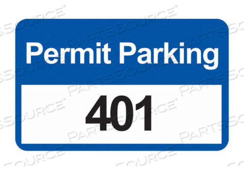 OEM#: 96249Бампер для парковочных разрешений, белый/синий PK100 от Brady Americas