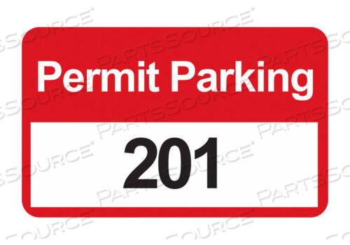 OEM#: 96251Бампер для парковочных разрешений, белый/красный PK100 от Brady Americas