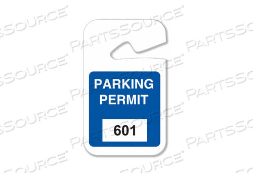 OEM#: 96267РАЗРЕШЕНИЯ НА ПАРКОВКУ 601-700 WHT/BLU PK100 от Brady Americas