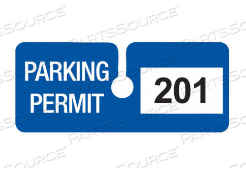 OEM#: 96281РАЗРЕШЕНИЕ НА ПАРКОВКУ ЗАДНЕГО ВИДА БЕЛО-СИНИЙ PK100 от Brady Americas