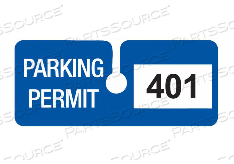 OEM#: 96283РАЗРЕШЕНИЕ НА ПАРКОВКУ ЗАДНЕГО ВИДА БЕЛО-СИНИЙ PK100 от Brady Americas