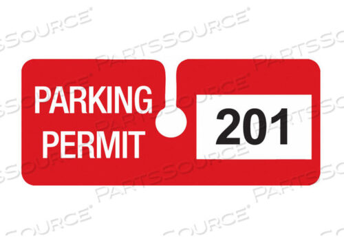 OEM#: 96290РАЗРЕШЕНИЕ НА ПАРКОВКУ ЗАДНЕГО ВИДА БЕЛО-КРАСНОЕ PK100 от Brady Americas