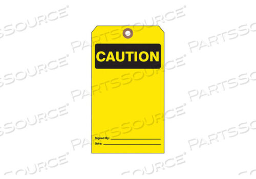 OEM#: CTUF-G13CAUT TAG 7 X 4 ДЮЙМА BK/YEL CARDSTOCK PK25 от See All Industries