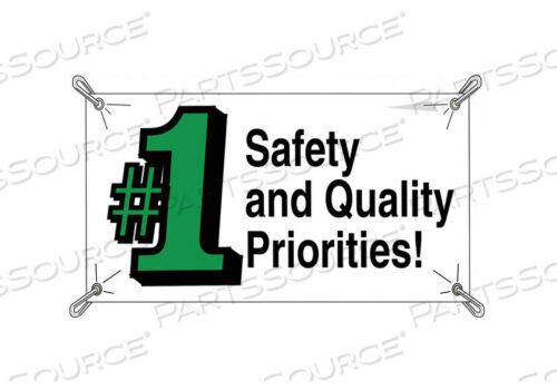 OEM#: 106332БАННЕР БЕЗОПАСНОСТИ 3 X 5 ФУТОВ. ВИНИЛОВЫЙ от Brady Americas