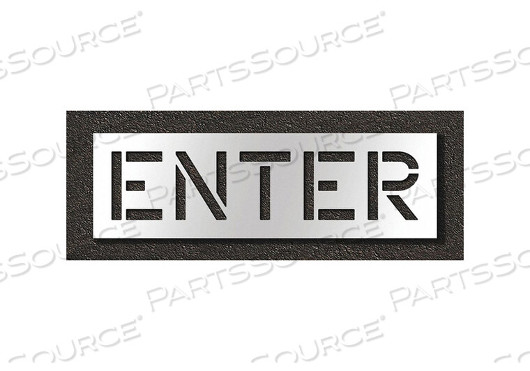 OEM#: STL-108-71204ТРАФАРЕТ ДЛЯ ТРОТУАРНОЙ ИНФОРМАЦИИ ENTER от RAE Products & Chemicals Corp.