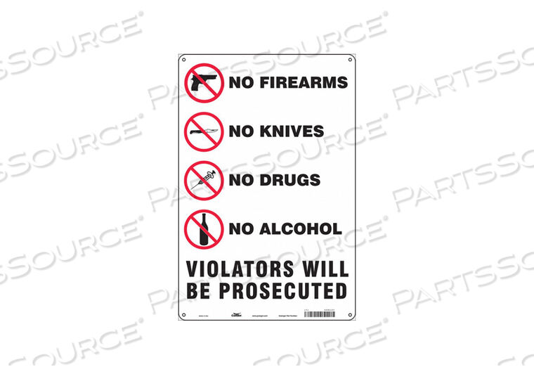 OEM#: 449L41ЗНАК БЕЗОПАСНОСТИ 18 В X 12 Ш ТОЛЩИНА 0,032 от Condor