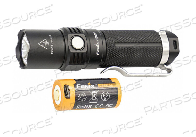 OEM#: PD25RSTBKMINI FLASHLIGHT 3.70 L 550 LM BLACK от Fenix Lighting