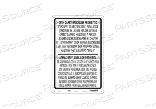 OEM#: 453T69Знак «НЕТ СКРЫТОГО ОРУЖИЯ» 24 Ш 36 В от Condor