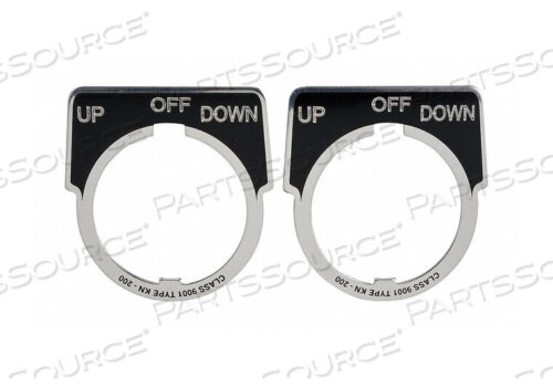 OEM#: 9001KN264LEGEND PLATE UP-OFF-DOWN BLACK by APC / American Power Conversion