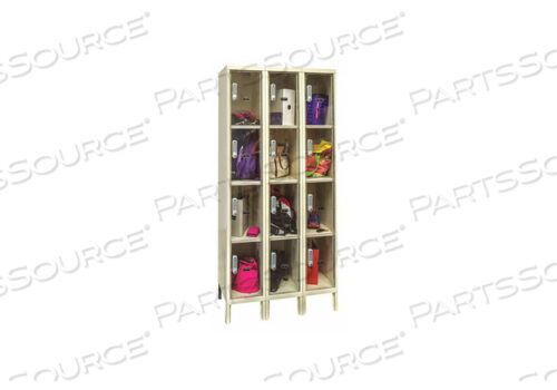 OEM#: UESVP3288-4PTBOX LOCKR CLRVIEW 3 WIDE 4 TIER TAN от Hallowell