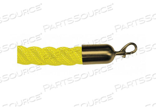 OEM#: ROPE-TWST-35-10/0-2-SNAP-2SBARRIER ROPE YLLW 10 FT.L ЛАТУННЫЙ ЗАЩЕЛКИВАЮЩИЙСЯ КОНЕЦ от Lawrence Metal