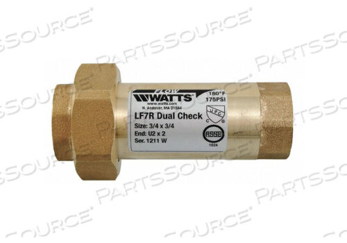 OEM#: 3/4 LF7 U2-2DUAL ОБРАТНЫЙ КЛАПАН БРОНЗОВЫЙ 3/4 FNPT от Watts Regulator Co.
