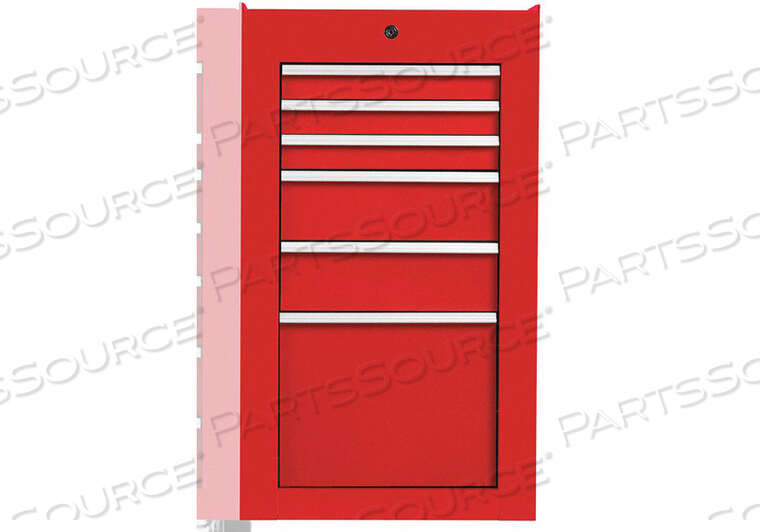 OEM#: J551934-6RD-SCJ4822 БОКОВОЙ ШКАФЧИК КРАСНЫЙ 19 ДЮЙМОВ С 6 ЯЩИКАМИ от Proto