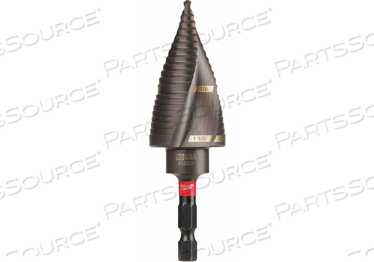 OEM#: 48-89-9249 СТУПЕНЧАТОЕ СВЕРЛО РАЗМЕРОМ ОТ 7/8 ДО 1-1/8 от Milwaukee Electric Tools
