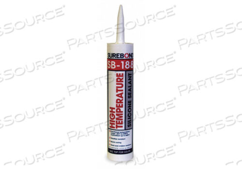 OEM#: SB-188 T CLEARD9104 SILICONE SEALANT HIGH TEMP CLEAR 10.3 OZ by Surebond