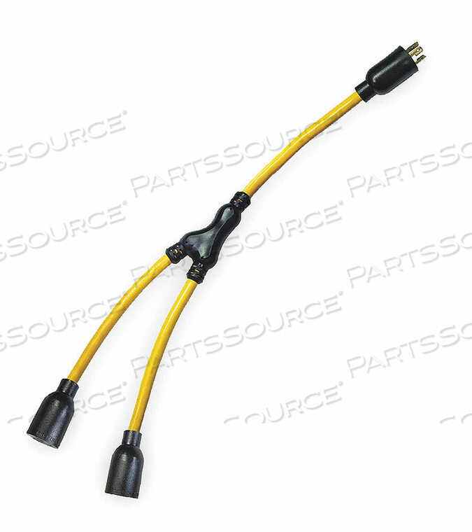 OEM#: 4FZZ4CORD ADAPTER, 3 фута, 20 А, 120/240 В переменного тока, 12 AWG, NEMA L14-20P — NEMA 5-20R, ЖЕЛТЫЙ от Power First