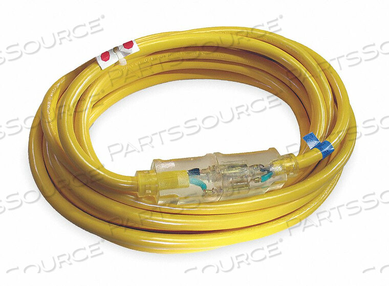 OEM#: 4GAA9УДЛИНИТЕЛЬ ДЛЯ ШНУРА ПИТАНИЯ, 100 ФУТОВ, 13 А, 125 В переменного тока, 14 AWG, NEMA 5-15P - NEMA 5-15R, ЖЕЛТЫЙ от Power First