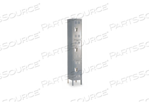 OEM#: U1288-3A-HGG7217 ШКАФЧИК ГАРДЕРОБНЫЙ LVRD 1 ШИРИНА 3 ЯРУСА СЕРЫЙ от Hallowell