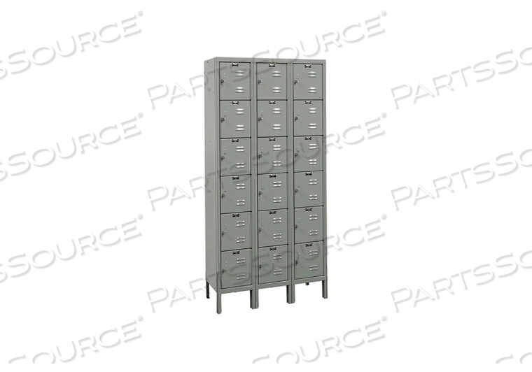 OEM#: U3228-6HGE1559 ЯЩИК-ШКАФЧИК С ЖАЛЮЗИЯМИ, 3 ШИРИНЫ, 6 ЯРУСОВ, СЕРЫЙ, от Hallowell