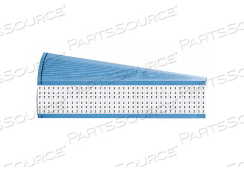 OEM#: WM-2-PKWIRE МАРКЕР, ВИНИЛОВАЯ ТКАНЬ, ПЕРЕСТАВЛЯЕМЫЙ, 1,5 X 0,5 ДЮЙМА, БЕЛЫЙ BKGD, ЛЕГЕНДА: 2 от Brady Americas