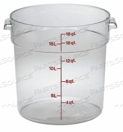 OEM#: CARFSCW18135КРУГЛЫЙ КОНТЕЙНЕР. ИСПОЛЬЗУЙТЕ КРЫШКУ 4UKC2 PK6 от Cambro