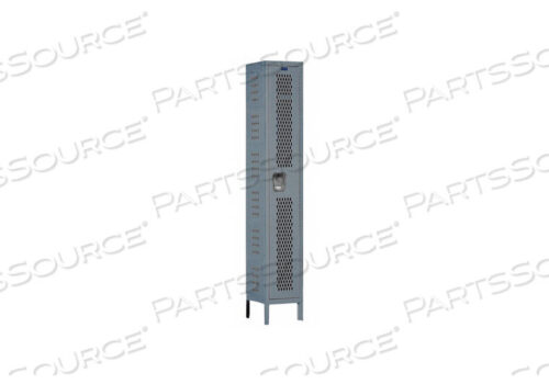 OEM#: U1258-1HDV-HGSОДНОЯРУСНЫЙ 1-ДВЕРНЫЙ ПРОЧНЫЙ ВЕНТИЛИРУЕМЫЙ ШКАФЧИК, 12ШX15DX72В, ТЕМНО-СЕРЫЙ, В РАЗОБРАННОМ СОСТАВЕ от Hallowell
