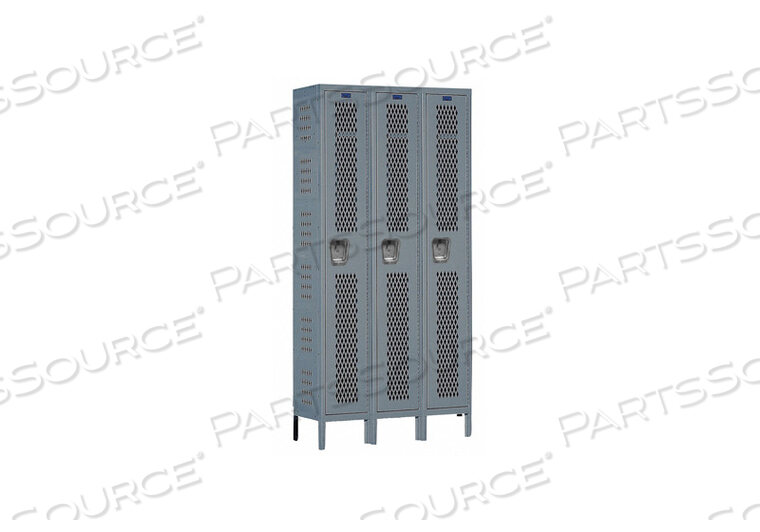 OEM#: U3258-1HV-A-HGSОДНОЯРУСНЫЙ 3-ДВЕРНЫЙ ПРОЧНЫЙ ВЕНТИЛИРУЕМЫЙ ШКАФ, 12ШX15DX72H, ТЕМНО-СЕРЫЙ, СБОРКА Hallowell