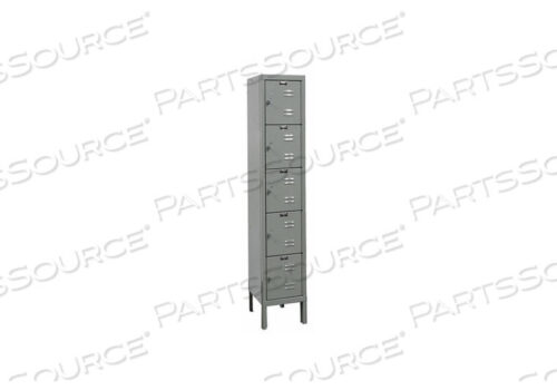 OEM#: U1256-5HGFIVE TIER 5 DOOR PREMIUM СТАЛЬНОЙ ШКАФЧИК, 12WX15DX12H, ТЕМНО-СЕРЫЙ, В РАЗОБРАННОМ СОБРАНИЕМ от Hallowell