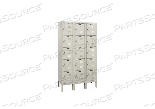 OEM#: U3226-5PTFIVE TIER 15 DOOR PREMIUM STEEL LOCKER, 12WX12DX12H, TAN, В РАЗОБРАННОМ СОБРАНИЕМ от Hallowell