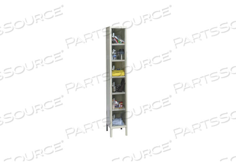 OEM#: USVP1228-6PTBOX LOCKR CLRVIEW 1 WIDE 6 TIER TAN от Hallowell