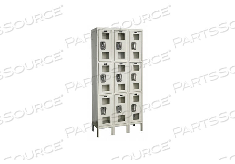 OEM#: USV3258-3A-PTТРОЙНОЙ 9-ДВЕРНЫЙ БЕЗОПАСНЫЙ ШКАФЧИК С ВИДОМ НА ОКНО, 12 ШИРИНА X 15 ДВЕРЕЙ, КОРИЧНЕВЫЙ, СБОРКА Hallowell