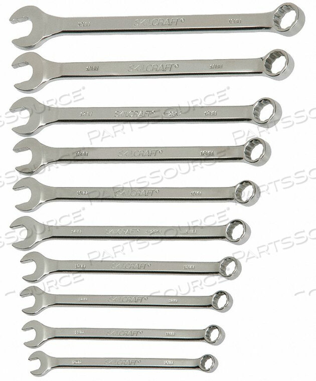 OEM#: 5120-01-645-3128КОМБИНИРОВАННЫЙ КЛЮЧ СТАНДАРТНЫЙ 11 ШТ. от Ability One