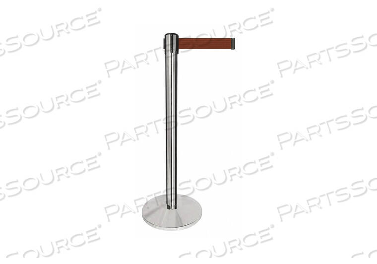 OEM#: QPLUS-1P-N7BARRIER POST SILVER POST BROWN BELT от Queueway