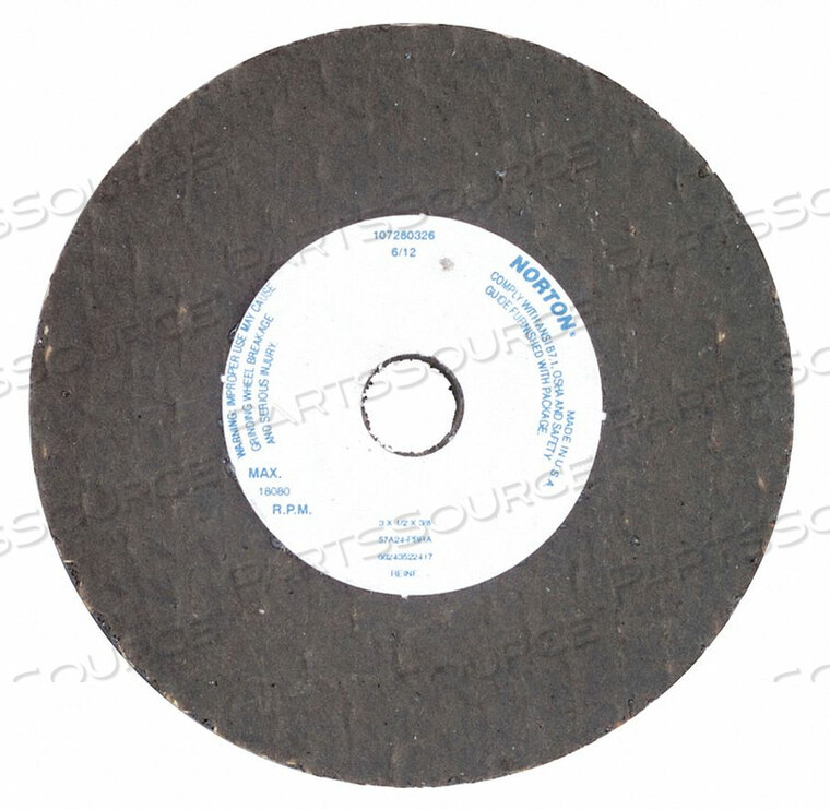 OEM#: 66243522381ШЛИФОВАЛЬНЫЙ КРУГ T1 2.5X1/2X3/8 AO 24G BLK от Norton | Saint-Gobain Abrasives