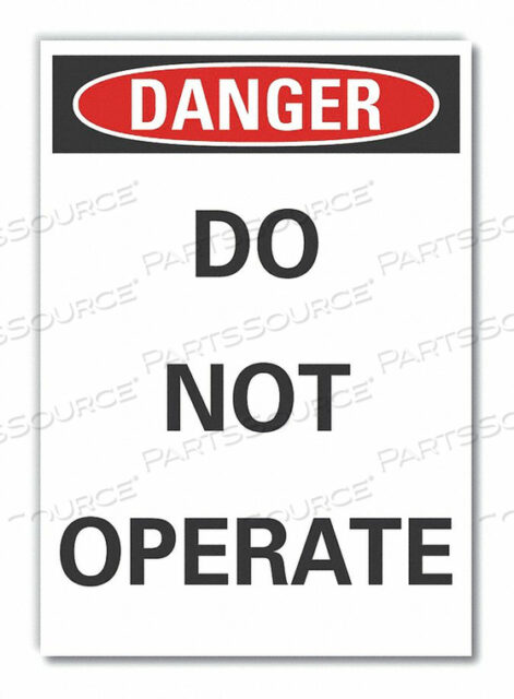 ЗНАК ОПАСНОСТИ 5 Ш X 3-1/2 В ТОЛЩИНА 0,001