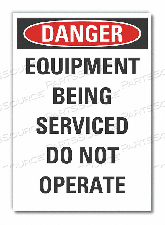 OEM#: LCU4-0575-ED_10X14ЗНАК ОПАСНОСТИ 10 Ш 14 В 0,004 ТОЛЩИНА от Lyle Signs Inc.