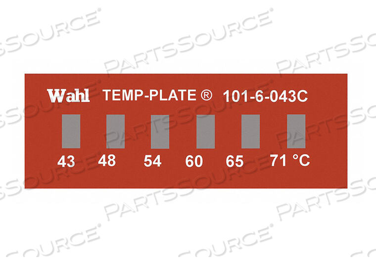 OEM#: 101-6-110CNON-REV ИНДИКАТОР ТЕМПЕРАТУРЫ MYLAR PK10 от Wahl