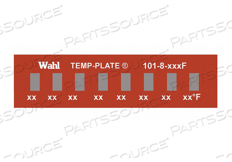 OEM#: 101-8-270FNON-REV TEMP INDICATOR MYLAR PK10 by Wahl
