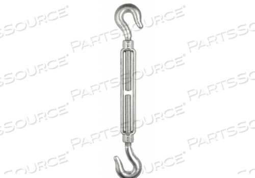 TURNBUCKLE HOOK HOOK GALV 1 X 18 IN