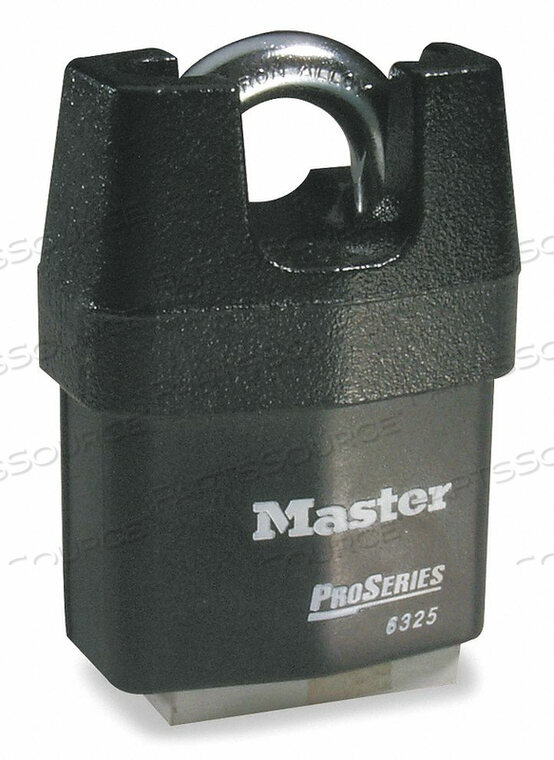 OEM#: 6325KAKEYED НАВЕСНОЙ ЗАМОК 7/8 В ПРЯМОУГОЛЬНИК ЧЕРНЫЙ от Master Lock