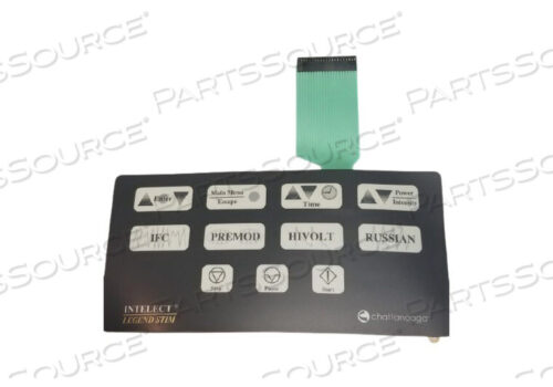 OEM#: 791387560 INTELECT LEGEND 4 CHANNEL STIM MEMBRANE SWITCH OVERLAY by Chattanooga Group (A DJO Company)