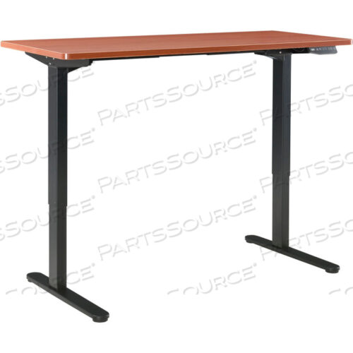 СТОЛ INTERION С ЭЛЕКТРИЧЕСКОЙ РЕГУЛИРОВКОЙ ВЫСОТЫ, 60 ШТ X 30 ДМ, ВИШНЯ С ЧЕРНЫМ ОСНОВАНИЕМ